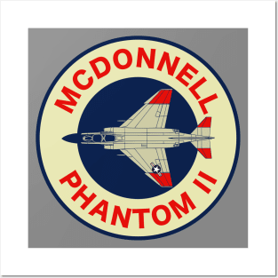 F-4 Phantom Retro Patch (Small logo) Posters and Art